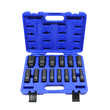 Set tubulare impact in 12 colturi, 10 - 32 mm, 14 piese, 1/2", Asta