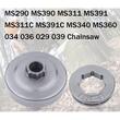 Oala ambreiaj, carcasa drujba compatibil Stihl 290, 390, 360, 310, 340, 029, 039, 034, 036, detasabila, pas 3/8-7, PowerX
