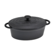 Cratita, oala din fonta cu capac, 33x26x11,5 cm, 6.2 litri, negru, Kinghoff