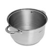 Set de 5 oale din inox cu capac sticla, dimensiuni 16cm, 16cm, 18cm, 20cm, 24 cm, Kinghoff
