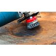Perie sarma tip cupa, cu toroane, otel, 125mm, M14, pentru polizor, Verke