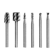 Set 6 freze pentru aluminiu si otel 3.2 mm, HSS, Verke