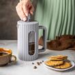  Aparat de cafea/ceai cu presiune de capacitate. 0,35 l, gri, Klausberg