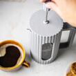  Aparat de cafea/ceai cu presiune de capacitate. 0,35 l, gri, Klausberg