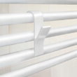 Set 2 carlige din plastic pentru calorifer, 24 x 100 mm, cuier tip carlig pentru prosoape Sepio