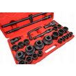 Trusa chei tubulare de impact hexagonale si bihexagonale, 3/4" si 1", 26 bucati, Verke
