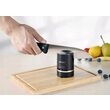 Dispozitiv manual pentru ascutit cutite cu 6 trepte de ascutire, dimensiuni 6.2x8.6 cm negru, Kinghoff