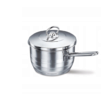Cratita din inox cu capac, 16x10cm 2litri, compatibila cu plita cu inductie, Korkmaz