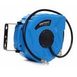 Tambur cu furtun pentru aer comprimat, 10 metri, 1/4", presiune de lucru 8 bari, Kraft