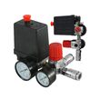 Presostat universal pentru compresor monofazic, 220V, iesire latrala, Verke