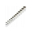 Set tubulare 12 colturi, inch, cuplare 1/4", 12 piese, Asta