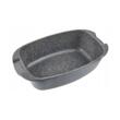 Vas termorezistent cu capac din sticla, dreptunghilar, pentru cuptor, aluminiu, strat antiaderent, 32 x 11 cm, capacitate 5.1 litri, alb, Onix Florina