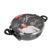 Oala joasa din aluminiu forjat, cu capac, 28cm, 3.5L, invelis antiaderent negru si manere izolate termic, design modern, calitate superioara, Florina Delux
