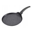 Tigaie de clatite, 25 cm, de marmura, Antiaderent, Inductie, Bono Pancake, neagra, Florina 