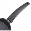 Tigaie de clatite, 25 cm, de marmura, Antiaderent, Inductie, Bono Pancake, neagra, Florina 