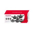 Set 12 piese, oala cu capac 4.4l, 2.4l, 1.2l, tigaie 28cm, 24cm, aluminiu turnat,  marmorate, Klausberg