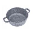 Set 3 oale marmorate 20cm, 24cm, 28cm, premium din aluminiu acoperite cu marmura, gri, Klausberg