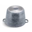 Oala cu capac, din aluminiu acoperita cu marmura, 6.2litri, 24cm, gri, Klausberg