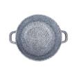 Oala cu capac, din otel cu acoperire ceramica/marmura, capacitate 3.3 litri, diametru 22 cm, gri, Klausberg