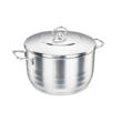 Oala cu capac din inox, 20X12cm, 3.7litri, compatibila cu toate tipurile de aragaz, Korkmaz
