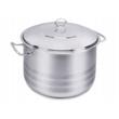 Oala cu capac din inox, 28x17cm 10litri, compatibila cu toate tipurile de aragaz, Korkmaz