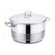 Oala cu capac din inox, 32X20, 15litri, compatibila cu toate tipurile de aragaz, Korkmaz
