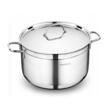 Oala cu capac din inox, 16x9cm 1.8litri, compatibila cu toate tipurile de aragaz, Korkmaz