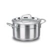 Oala cu capac din inox, 18x10cm 2.5litri, compatibila cu toate tipurile de aragaz, Korkmaz