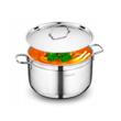 Oala cu capac din inox, 20x10cm 3.5litri, compatibila cu toate tipurile de aragaz, Korkmaz