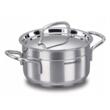 Oala cu capac din inox, 26X13cm 6.8litri, compatibila cu toate tipurile de aragaz, Korkmaz