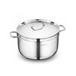 Oala cu capac din inox, 20x10cm 3.5litri, compatibila cu toate tipurile de aragaz, Korkmaz