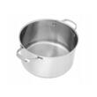 Oala din inox cu capac din  sticla, 16cm 1.8litri, compatibila cu toate tipurile de aragaz, Klausberg