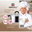 Oala din inox 3litri cu capac, 20 cm,fund termic multistrat, Kinghoff