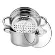 Oala pentru fiert la abur, din inox, cu capac, 5 litri, 24 cm, Kinghoff