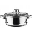 Oala pentru fiert la abur, din inox, cu capac, 5 litri, 24 cm, Kinghoff