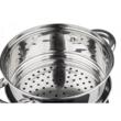 Oala pentru fiert la abur, din inox, cu capac, 5 litri, 24 cm, Kinghoff