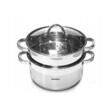 Oala pentru fiert cu abur, din inox, cu capac, 3.1 litri, 20 cm, Klausberg