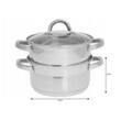 Oala pentru fiert cu abur, din inox, cu capac, 3.1 litri, 20 cm, Klausberg