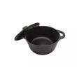 Cratita, oala din fonta cu capac, 24 cm, 4 litri, negru, Kinghoff