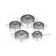 Set premium de 5 oale cu capac, inox, dimensiuni 16,18,20,24,24 cm, Kassel