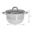 Set 5 oale cu capac, Inox, dimensiuni 16/16/18/20/24cm, Fund termic multistrat, Kinghoff