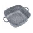 Set 3 oale din aluminiu turnat, cu strat marmorat, capac sticla, 20,24,28cm Klausberg