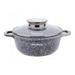 Cratita din aluminiu turnat cu strat de ceramica, marmorat, 1.3L, 16cm, Klausberg