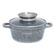 Cratita din aluminiu turnat cu strat de ceramica, marmorat, 1.3L, 16cm, Klausberg