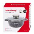 Cratita din aluminiu turnat cu strat de ceramica, marmorat, 2.3L, 20cm, Klausberg