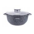 Cratita din aluminiu turnat cu strat de ceramica, marmorat, 6.8L, 28cm, Klausberg
