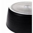 Set 6 oale din aluminiu turnat, cu strat marmorat, capac sticla, 16, 20,24,28cm, negru, Klausberg