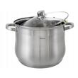 Oala din inox cu capac din sticla, diametru 28 cm, capacitate 13 litri, Klausberg