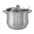 Oala din inox cu capac din sticla, 24cm,Fund termic multistrat, 8.6l Klausberg