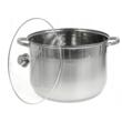 Oala din inox cu capac din sticla, 34cm, fund termic multistrat, 22.4l Klausberg